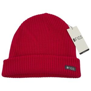 NWT Figs Hot Pink U Beanie Hat